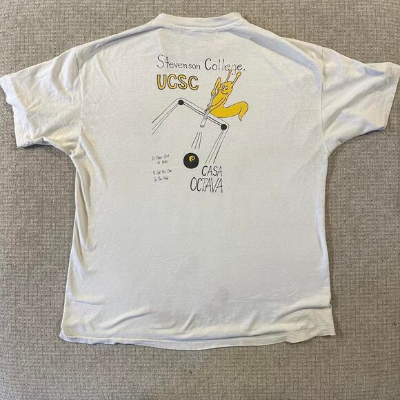 Vintage 1992 hanes beefy tee UCSC Stenvenson college shirt - Picture 3 of 6